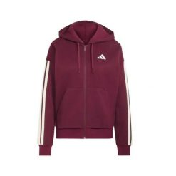 Bluza Adidas Sport W 3S Fl Fz Hd Damskie. Czerwone kurtki do biegania damskie Adidas, s, bez wzorów, z bawełny, z kapturem. Za 335.99 zł.
