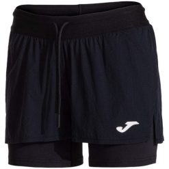Spodenki tenisowe damskie Joma Sculpture II. Czarne szorty damskie Joma, bez wzorów, sportowe. Za 149.99 zł.