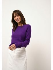 Just Cashmere Kaszmirowy sweter "Rebecca" w kolorze fioletowym rozmiar: XXL. Różowe swetry klasyczne damskie Just Cashmere, xxl, z kaszmiru, bez kołnierzyka. Za 400.30 zł.