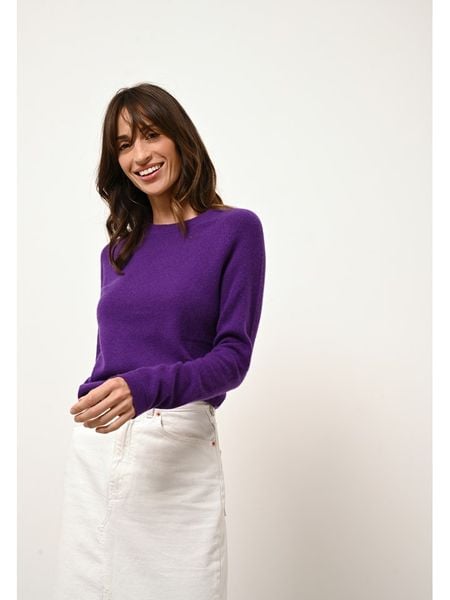 Just Cashmere Kaszmirowy sweter "Rebecca" w kolorze fioletowym rozmiar: S. Różowe swetry klasyczne damskie Just Cashmere, s, z kaszmiru, bez kołnierzyka. Za 392.52 zł.