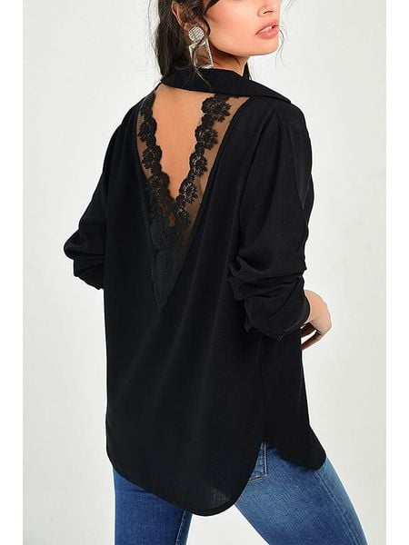 Milan Kiss Koszulka w kolorze czarnym rozmiar: M. Czarne bluzki damskie Milan Kiss, m, bez wzorów, z koronki, bez kołnierzyka. Za 130.81 zł.