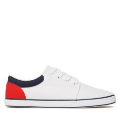 Tenisówki Lanetti. Białe trampki i tenisówki męskie Lanetti, bez wzorów, bez zapięcia. Za 59.99 zł.