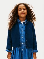 Tommy Hilfiger Kardigan KG0KG08953 D Różowy Regular Fit. Czerwone swetry dziewczęce Tommy Hilfiger, bez wzorów, z syntetyku, bez kołnierzyka. Za 289.99 zł.