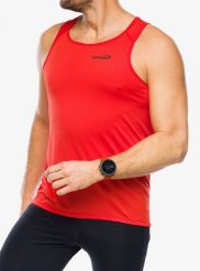 Koszulka biegowa męska Inov-8 Performance Vest. Czerwone t-shirty sportowe męskie Inov-8, m, z materiału, bez ramiączek, do biegania. Za 129.99 zł.