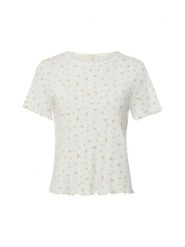 Marie Lund koszulka do spania Kobiety Bawełna biały|różowy, S. Białe t-shirty damskie Marie Lund, s, bez wzorów, z bawełny, bez kołnierzyka. Za 119.95 zł.