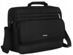 Materiałowa torba na laptopa Rovicky R-6528 czarns. Torby na laptopa damskie ROVICKY, bez wzorów, z materiału. Za 65.99 zł.