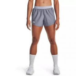 Spodenki krótkie damskie Under Armour Fly By 2.0 Short. Szare spodenki sportowe damskie Under Armour, bez wzorów, sportowe. Za 79.99 zł.
