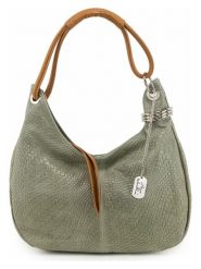 Anna Morellini Skórzana torebka "Concetta" w kolorze oliwkowym - 38 x 34 x 10 cm rozmiar: onesize. Brązowe torebki klasyczne damskie Anna Morellini, bez wzorów, z materiału, bez dodatków. Za 295.99 zł.