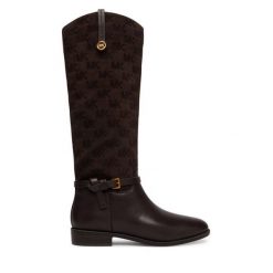 Kozaki MICHAEL Michael Kors. Brązowe kozaki damskie MICHAEL Michael Kors, bez obcasa, na płaskiej podeszwie. Za 1,469.00 zł.