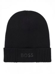 Hugo Boss Underwear Czapka beanie w kolorze czarnym rozmiar: onesize. Czarne czapki męskie Hugo Boss Underwear, bez wzorów, z wełny, sportowe. Za 188.95 zł.