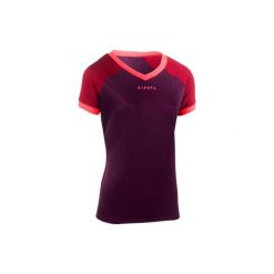 Koszulka do rugby R500 damska. Fioletowe t-shirty damskie OFFLOAD, xl, bez wzorów, z elastanu, bez kołnierzyka. Za 44.99 zł.