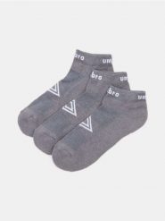 Skarpetki z nadrukiem Umbro 3 pack - szary. Szare skarpetki męskie Sinsay, bez wzorów. Za 19.99 zł.