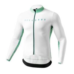 Koszulka rowerowa termiczna z długim rękawem ROCKBROS. Zielone t-shirty sportowe męskie ROCKBROS, na jesień, m, z polaru, bez ramiączek, na fitness i siłownię. Za 275.64 zł.