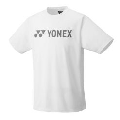 Koszulka tenisowa męska z krótkim rękawem Yonex Uni T-shirt Logo Practice. Białe t-shirty męskie YONEX, m, bez wzorów, bez kołnierzyka. Za 100.00 zł.