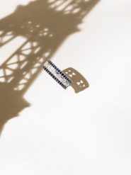 DIAMOND & CO Złoty pierścionek "Melisandre" z diamentami rozmiar: 56. Niebieskie pierścionki damskie Diamond & Co, z diamentem, złote. Za 1,522.99 zł.