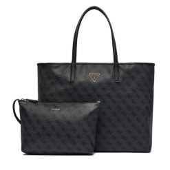 Torebka Guess. Szare torebki klasyczne damskie Guess, z aplikacjami, bez dodatków. Za 439.99 zł.