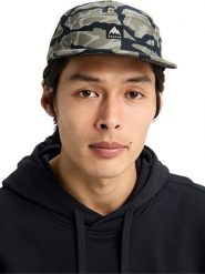 Burton Czapka "Cordova 5-Panel" w kolorze czarno-oliwkowym rozmiar: onesize. Brązowe czapki męskie Burton, bez wzorów, z materiału, sportowe. Za 95.95 zł.