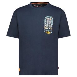 T-Shirt Geographical Norway JAKADO DB NAVY MEN 254 granatowy męska. Niebieskie t-shirty męskie Geographical Norway, m, bez wzorów, bez kołnierzyka. Za 89.00 zł.