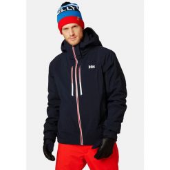 Kurtka narciarska Helly Hansen alpha lifaloft. Niebieskie kurtki męskie Helly Hansen, na zimę, m, bez wzorów, sportowe, bez kaptura. Za 2,342.00 zł.