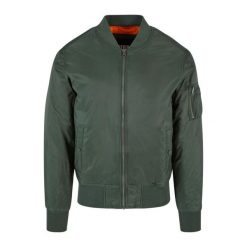 Kurtka Bomberka Męska Basic. Zielone kurtki męskie Urban Classics, m, bez wzorów, bez kaptura. Za 222.99 zł.