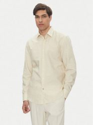 BOSS Koszula C-Hal 50539532 Kremowy Casual Fit. Białe koszule męskie Boss, m, bez wzorów, z bawełny, bez kołnierzyka, bez ramiączek. Za 293.99 zł.