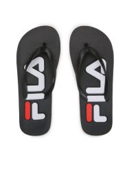 Fila Japonki Troy Zeppa Slipper Wmn FFW0271.80010 Czarny. Czarne klapki damskie Fila, bez wzorów, z tworzywa sztucznego, bez obcasa. Za 59.99 zł.