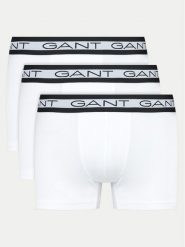 Gant Komplet 3 par bokserek Basic 900003053 Biały. Białe bokserki męskie Gant, bez wzorów, z bawełny. Za 109.99 zł.