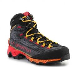 Buty trekkingowe męskie La Sportiva Aequilibrium Hike Gtx. Czarne buty trekkingowe męskie La Sportiva, z gore-texu, bez zapięcia, trekkingowe, gore-tex. Za 929.99 zł.