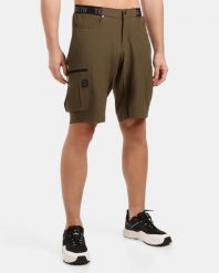 Męskie szorty outdoorowe Kilpi ASHER-M. Zielone szorty męskie Kilpi, z materiału, bez kołnierzyka. Za 370.41 zł.