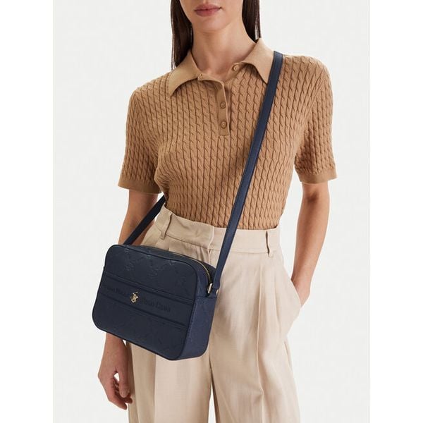 Torebka Beverly Hills Polo Club. Niebieskie listonoszki damskie Beverly Hills Polo Club, bez wzorów, bez dodatków. Za 211.99 zł.