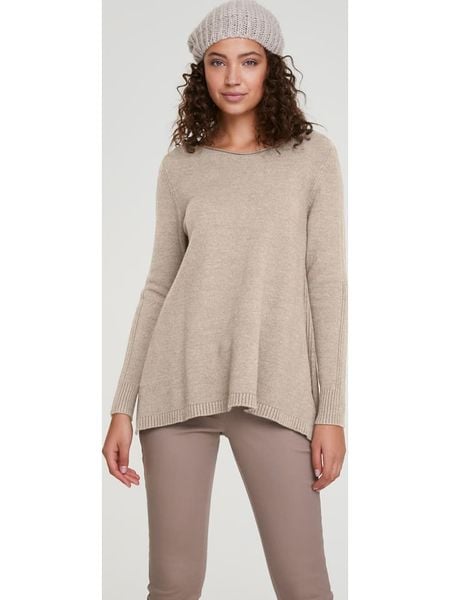 Heine Sweter w kolorze beżowym rozmiar: 48. Brązowe swetry klasyczne damskie Heine, bez kołnierzyka. Za 66.47 zł.