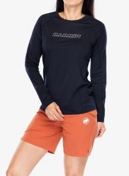 Bluza damska Mammut Selun FL Longsleeve Logo. Niebieskie bluzy z kapturem damskie Mammut, l, z materiału. Za 323.25 zł.