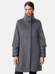 Gerry Weber Płaszcz zimowy w kolorze jasnoszarym rozmiar: 38. Szare płaszcze damskie Gerry Weber, na zimę, bez wzorów, z puchu. Za 408.49 zł.