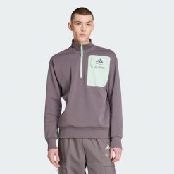 Bluza Mercedes - AMG Petronas Formula One Team Premium Woven Fleece. Fioletowe bluzy bez kaptura męskie Adidas, m, z materiału. Za 449.00 zł.