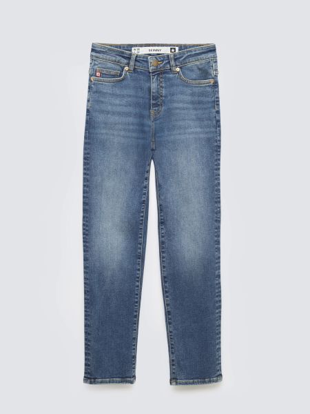 Jeansy damskie z krótką nogawką niebieskie Adela Cropped 296. Niebieskie jeansy damskie Big Star. Za 299.99 zł.