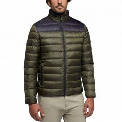 Kurtka GEOX M REGIO SHORT JKT Zielony. Zielone kurtki męskie Geox, m, bez wzorów, z tkaniny, casualowe, bez kaptura. Za 605.99 zł.