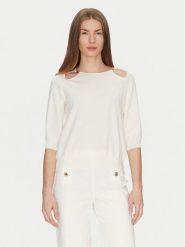 TWINSET Sweter 251TP3490 Écru Loose Fit. Swetry klasyczne damskie Twinset, l, z wiskozy, bez kołnierzyka. Za 379.99 zł.