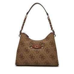 Torebka Guess. Brązowe torebki klasyczne damskie Guess, z aplikacjami, bez dodatków. Za 369.99 zł.