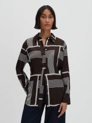 Someday Bluzka w kolorze brązowo-białym rozmiar: 36. Białe bluzki damskie Someday, bez wzorów, z wiskozy, bez kołnierzyka, bez ramiączek. Za 195.99 zł.