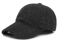 Ocieplana Czapka z Daszkiem - Pako Jeans - Grafitowa. Szare czapki męskie Pako Jeans, na zimę, bez wzorów, z jeansu. Za 49.00 zł.