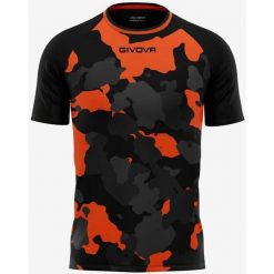 Czarny-pomarańczowy T-shirt Givova Men M-Sport z oddychającym materiałem. Brązowe t-shirty męskie Givova, m, bez wzorów, z poliesteru, bez kołnierzyka. Za 75.66 zł.