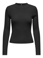 ONLY Koszulka w kolorze czarnym rozmiar: XL. Czarne bluzki damskie Only, xl, bez wzorów, prążkowane, bez kołnierzyka, bez ramiączek. Za 92.42 zł.
