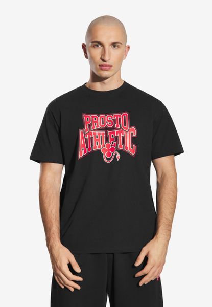 Koszulka sportowa męska Prosto Chicago z krótkim rękawem. Czarne t-shirty sportowe męskie Prosto., l, z bawełny, bez ramiączek. Za 83.99 zł.