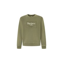 Bluza Pepe Jeans Simon. Brązowe bluzy bez kaptura męskie Pepe Jeans, m, z jeansu. W wyprzedaży za 316.05 zł.