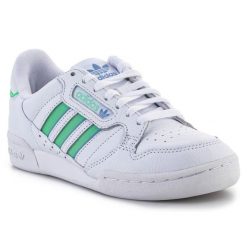 Buty adidas Continental 80 Stripes W H06590 białe. Białe buty sportowe na co dzień damskie bez wzorów, z dresówki, na fitness i siłownię. Za 544.84 zł.