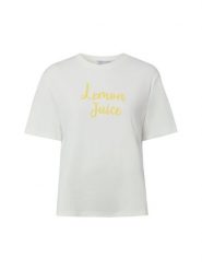 Marie Lund Koszulka Kobiety Bawełna (100%) biały|żółty, XS. Białe t-shirty damskie Marie Lund, xs, bez wzorów, z bawełny, bez kołnierzyka. Za 89.95 zł.