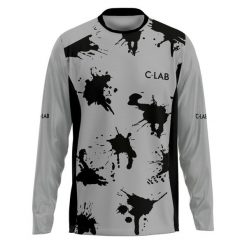 Koszulka MTB Enduro z długim rękawem Splash. Czarne koszulki męskie z długim rękawem C-LAB, z tkaniny. Za 329.17 zł.