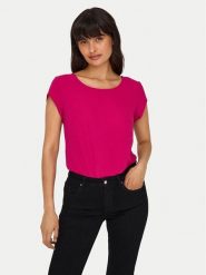 ONLY Bluzka 15142784 Różowy Regular Fit. Czerwone bluzki damskie Only, bez wzorów, z syntetyku, bez ramiączek. Za 49.99 zł.