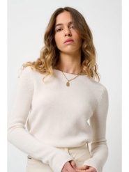 AUTHENTIC CASHMERE Kaszmirowy sweter "Ivy" w kolorze kremowym rozmiar: XL. Brązowe swetry klasyczne damskie AUTHENTIC CASHMERE, xl, z kaszmiru, bez kołnierzyka. Za 436.14 zł.