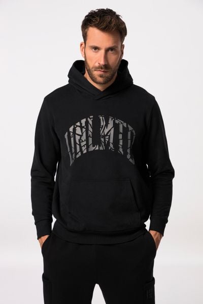 Męska Bluza z kapturem fitness bluza nadruk na piersi kieszeń kangurka. Czarne bluzy sportowe męskie JAY-PI, m, z bawełny. Za 279.99 zł.